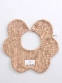 Bộ 3/5 chiếc yếm vải cotton muslin trơn màu ngẫu nhiên cho trẻ sơ sinh - Nhiều màu - Xem 11