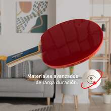 LARCA Raqueta de Ping Pong de Madera con Mango Moldeable, (Recubrimientos de Mayor Espesor para Mayor Control y Velocidad), Tennis Paddle, Tenis de Mesa, Ping Pong, Color Rojo |   Gira Pro 200 - 1 - Ver 4