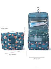 Large Capacity Travel Toiletry Bag, Portable Hanging Cosmetic Bag, Cosmetic Storage Bag, Beauty Tool Storage Bag, Lightweight Toiletries Cosmetic Bag, Cosmetic Makeup Organizer, Wet And Dry Separation Storage Bag, Suitable For Lipstick, Lip Liner, Eyebrow Pencil, Eye Shadow Palette, Skin Care Products Make Up Bag - Multicolor - View 7