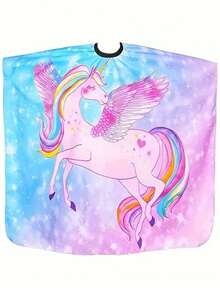 1 件可调节独角兽和恐龙理发披肩 - 涤纶，适合女孩和男孩 - 彩色 - 查看 8