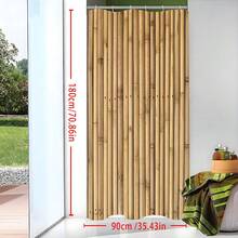 Elegant Bamboo Fence Shower Curtain - Waterproof & Anti-Fog, Includes Hooks, Machine Washable Polyester Bathroom DecorChristmas Decor
