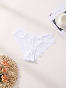 7 PCS Women's Sexy Lace Splicing Bikini Panties Low Waist Seamless Triangle Briefs Hollow Out Comfortable And Breathable Lingerie Underwear - Multicolor - View 8