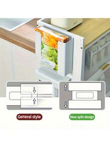 1 Stück magnetischer, wandmontierter Handschuhspender - einstellbares weißes Metallregal, geeignet für Küche/Klinik/Restaurant, ohne Bohren, multifunktionale Aufbewahrung für Masken/Handschuhe/Tücher, Salon- und Haushaltsartikel - Verschiedenfarbig - Übersicht 8