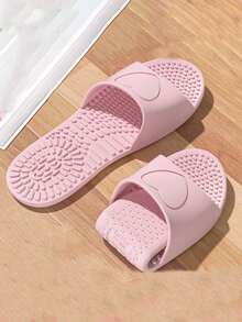 Foldable Travel Slippers, Indoor Home Bathroom Massage Slides, Unisex Travel Lightweight Quick Drying Bathroom Slippers Anti-Slip Flat Sandals Travel Essentials Travel Accessories Vacation Summer Holiday Back To School