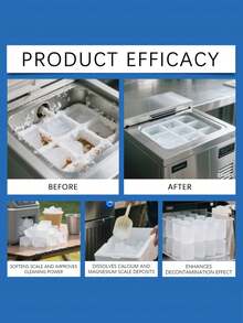 1 pieza Tabletas de limpieza para máquina de hielo Jue Fish, limpieza profunda del hogar, descalcificación y desodorización, tabletas de limpieza para máquinas de hielo, fácil de eliminar el sarro y los olores para máquinas de hielo domésticas y comerciales, fórmula con ácido cítrico, apto para uso doméstico, restaurante y mantenimiento diario