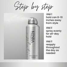 Kenra Platinum Heat Block Spray 22| Heat Protecting Hairspray| High Hold For Ultimate Style Longevity| Clean Release From Hot Tools| All Hair Types - 8 盎司(1 包) - 查看 5