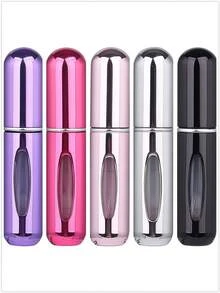 5 件/4 件/3 件/2 件/1 件 5ml 可再填充香水瓶、便携式可再填充香水雾化器瓶、可再填充香水旅行喷雾瓶、迷你便携式空液体容器、旅行必需品、海滩旅行收纳袋、适用于香水、女士香水，适合度假、露营、度假、返校