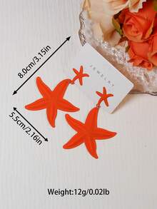 4 Paar bunte Blatt-Anhänger Ohrringe, geeignet für den täglichen Gebrauch