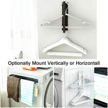 Magnetic Hanger Organizer For Washing Machine & Closet Laundry Room,Hanger Storage Rack Stacker;Space Saving Hanger Organizer: This Clothes Hanger Stand Will Free Up Your Closet And Laundry Room Space, Keep Your Hangers Neatly Stacked. No More Hanger Mess.