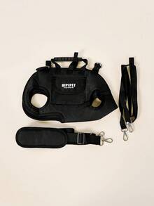 PETSIN Süßer atmungsaktiver Hunde-Rucksack, tragbarer Zugriemen-Rucksack mit verstellbaren Trägern für Katzen und Hunde, Umhänge- oder Schultertragen, stilvolle Hundeausrüstung als Haustierzubehör