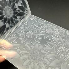 3D Plastic Embossing Folder Template Stereoscopic Sunflower Texture 5x7 Inch For Card Making DIY Scrapbooking Paper Crafting Handmade Crafts Scrapbooking Arts Supplies Scrapbook Decor - 預設 - 查看 3