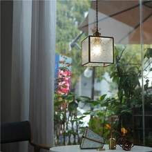 French Vintage Glass Pendant Flower Gold Antique Ceiling Hanging Lamp Large E2627 Base Bedroom Dining Room Table Bathroom KitchenFlower - Cuadrado - Ver 3