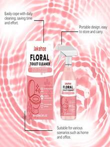 jakehoe Limpiador de inodoro con fragancia floral 2026; Agente de limpieza de inodoro; Limpiador de inodoro tipo descalcificante, desodorante y con fragancia que elimina manchas, libera un aroma floral suave