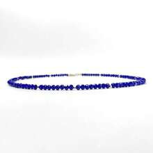 Natural Lapis Lazuli Style Beaded | Bohemian French Design | Handmade High-End Niche | Versatile For Daily Wear
