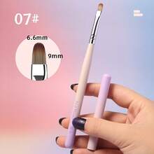 New 1pc Metal Rod Gradient Nail Art Brush Set Colouring Brush Large Square Round Light Therapy Brush Halo Brush
