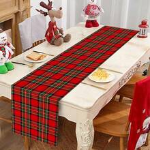 AFYPRTY 1pc Christmas Table Runner Christmas Party Decoration Table Runner Merry Christmas Tablecloth Polyester Cloth Party Table Runner Christmas Gift Dining Table Decorative Tablecloth Suitable For Christmas Party New Year Decoration