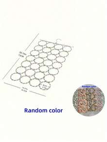 6/16/28 Slots Multi-Function Scarf Holder, Space-Saving Hanging Wardrobe Rack, Colorful Woven Foldable, Belt Organizer/Random Color Decor - Multicolor - View 9