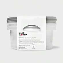 Medium Round Bowl Food Storage Containers - 48 Fl Oz/3ct -