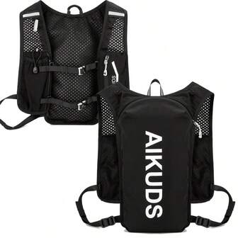 Mochila de hidratación para correr, mochila de hidratación ligera, mochila de agua, paquetes de chaleco de hidratación, mochila para senderismo, carrera de trail, ciclismo, maratón para mujeres y hombres, bolsa deportiva para corredores, fitness, ejercicio, gran capacidad, bolsa de viaje para vacaciones, esencial de viaje, duradera para correr