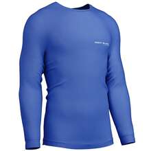 Blusa Térmica Fitness Proteção UV Poliéster Segunda Pele Roupa de Treino - Azul - Visão 1
