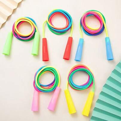 1 szt. skakanka z plastikowym uchwytem, sprzęt do ćwiczeń sportowych, kolor pomarańczowy, wersja dla dzieci i dorosłych z łożyskami