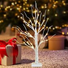 LED Birch Tree Lamp With Realistic Branches - Perfect For Creating Festive Atmosphere Anywhere At Home