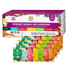 SUNGIVEN SUNGIVEN High Protein Overnight Oats Variety Pack - 7 Flavors Low Sugar High Fiber Instant Oatmeal Health Breakfast Snacks For Gym Office School Trip Kids With Superfoods