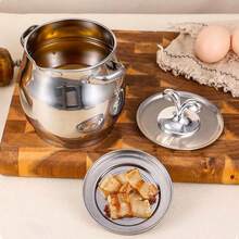 1,5L/2L/3,5L Edelstahl Ölfiltertopf, Haushalts-Kochölsieb, Küchen-Öltopf, Schmalzsieb, Ölflaschen-Aufbewahrungsbehälter