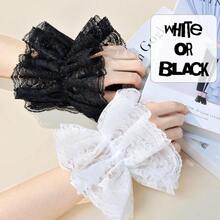Lace Gloves Clown Accessories For Women Lace Fingerless Gloves Clown Costume For Halloween Wedding Party