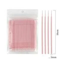 100支/袋 一次性微型清洁棉签 睫毛棉签 适用于睫毛嫁接 睫毛膏涂抹器 化妆 - 彩色 - 查看 32