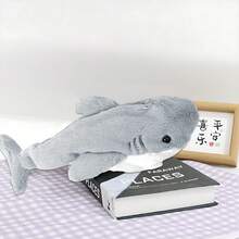 Estuche para Lápices de Peluche, Lapiceras Organizadoras, Estuche de Dibujos Animados, Funda de para lápices de tiburón,bolsa organizadora de papelería con cierre,bolsa de cosméticos portátil - tiburón - Ver 3