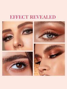 1PC Dusty Pinkdouble-Headed Eyelash Comb: One End Deeply Combs Mascara Clumps, The Other Grooms Small Areas Like Lash Ends And Lower Lashes-Full-Featured For Flawless Eye Makeup.