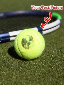 1/3/5Pcs Personalized Tennis Ball,Can Be Customized With Your Name And Picture, Multiple Colors Available, Christmas/Birthday Gift, High Elasticity For Beginner Training & Match, Massage Pet Ball, Chew Toy, Custom Logo Tennis Accessory, Stress Relief Pet Supplies