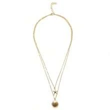 2 Piece Bohemian - Style Layered Necklace Set, 18K Gold - Plated Unisex Clavicle Chains With 3D Seashell & Starfish Charms. Tarnish - Resistant & Lightweight, Perfect For Beach Vacations, Coastal Getaways, Casual Daily Wear, Weekend Brunches & Summer Festivals.