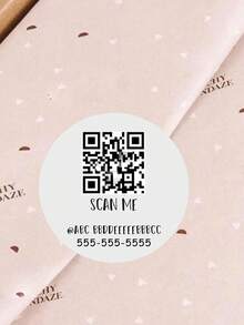 40pcs/80pcs/70pcs/140pcs QR Code Business Stickers, Scan Me, Business Stickers, Vendor Sticker, Website Stickers, Social Media Label, Wanna Date Me Stickers, Labels
