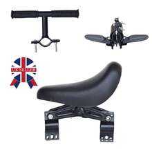 Front Bicycle Saddle Set, Mountain Bike With Auxiliary Seat, With Handlebars And Pedals, Suitable For Mountain Bikes - Black - View 7