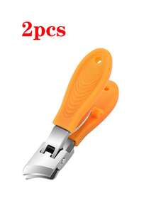 Modern Stainless Steel Toenail Clipper, 25° Angled Blades - Splash Resistant Design For Thick/Ingrown Nails, Ergonomic Non-Slip Handle, Black And Green (Holiday Green Handle) - Foot Care Tool