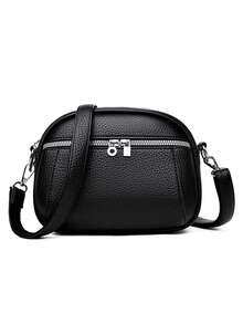 1 Stück Damen PU-Leder Umhängetasche, kratzfest und abriebfest, leicht, geeignet für Einkaufen, Pendeln, Arbeit, Dates, Einkaufen, tägliche Reisen, Sommertasche, Lässig Minimalist, für Mädchen, Teenager-Mädchen, Freundin