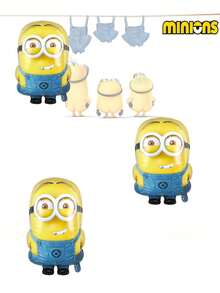 Minions 1pc Minions Large Size Aluminum Material Fun Cartoon Design Minions Pattern Round Glossy Shape Double-Sided Printing Party Decoration Balloons Suitable For Birthday Parties, Festivals, Party Scene Layouts, Photo Backgrounds