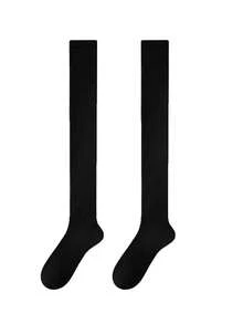 大腿及膝保暖长筒袜靴，中筒袜，舒适保暖袜 - 彩色 - 查看 13