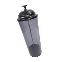 Dispensador de pajitas con tapa para un fácil almacenamiento práctico soporte transparente accesorios de cocina estuche portátil - Multicolor - Ver 7