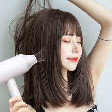 Peluca Corta Natural Marrón para Mujer Adulta - Resistente al Calor, Ideal para Fiestas Temáticas, Cosplay, Halloween y Más - Marrón - Ver 3