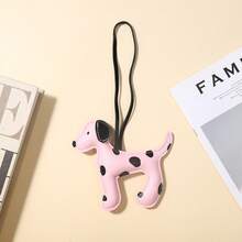 Fashionable Brand Dalmatian Leather Lanyard Small Dog Pendant Cute Cartoon Puppy Car Key Chain Keyring,Purse Charms - Multicolor - View 13