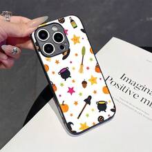 Cute Cartoon Halloween Phone Case Compatible With IPhone 17 Pro Max 17 Pro 17 Air 16 Pro Max 16e 15 Plus 14 13 12 11 XS Max XR X Lightweight Shockproof Anti-Yellowing
