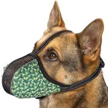 Convient pour la muselière des petits chiens. Muselière en filet d'air douce anti-morsure, anti-mâchage, anti-aboiement, réfléchissante et ajustable avec une couverture complète pour le toilettage et le nettoyage - Multicolore - Voir 18