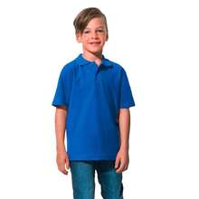 Childrens/Kids Cotton Polo Shirt (Royal Blue) - Royal Blue - View 3