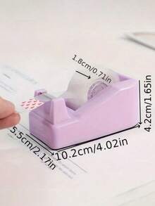 4pcs Creative Desk Tape Dispenser - Cute & Fashionable Office Desk Tape Cutter With Non-Slip Base - Suitable For Office And Home Use, Multiple Colors Available, Essential For Back To School Season - View 7