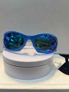 NC Otica Plantaris Unisex Sunglasses With Removable Nosepiece - 青碧色 - 查看 2