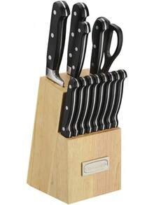 Cuisinart C55W-S6STK Advantage Juego de cuchillos para carne, triple remache, nogal, 6 piezas, Walnut, - Negro - Ver 5