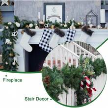 Świąteczna girlanda sosnowa, luksusowa, wiecznie zielona girlanda świąteczna do dekoracji wnętrz i na zewnątrz, ozdoby świąteczne na stół, kominek, do domu i biura (300 sztuk)